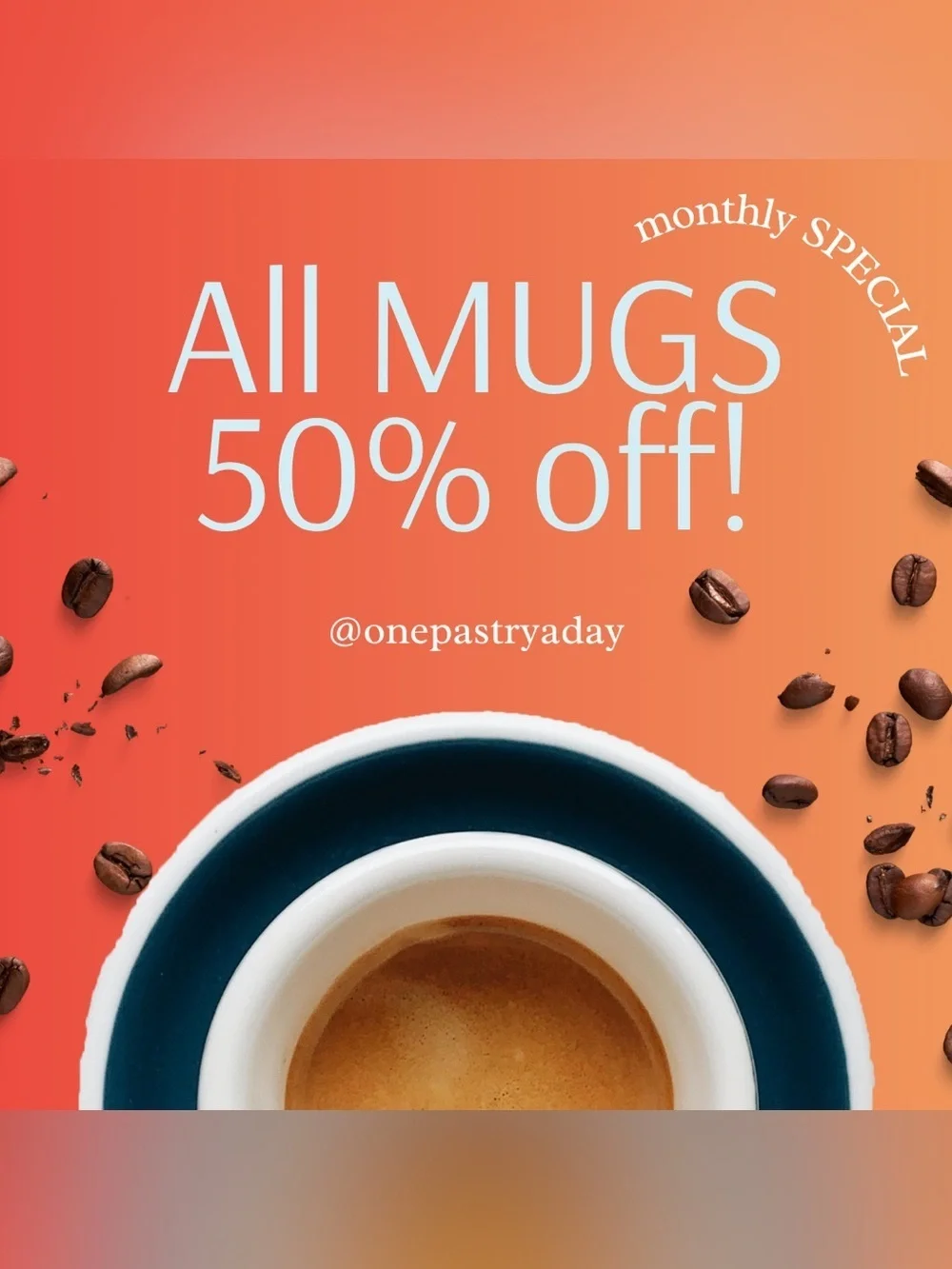 ☕️ SEPTEMBER SPECIAL! Get 50% Off ALL Mugs!! ☕️😋